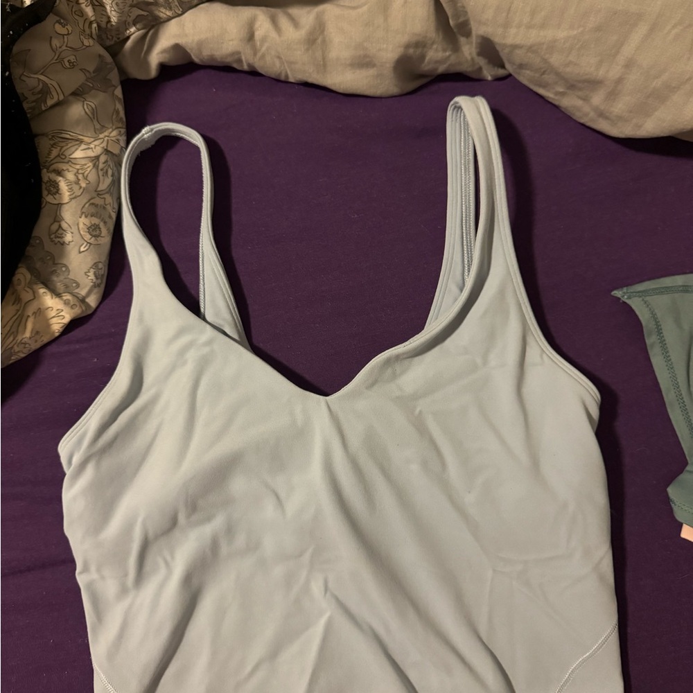 Light Blue align tank lulu